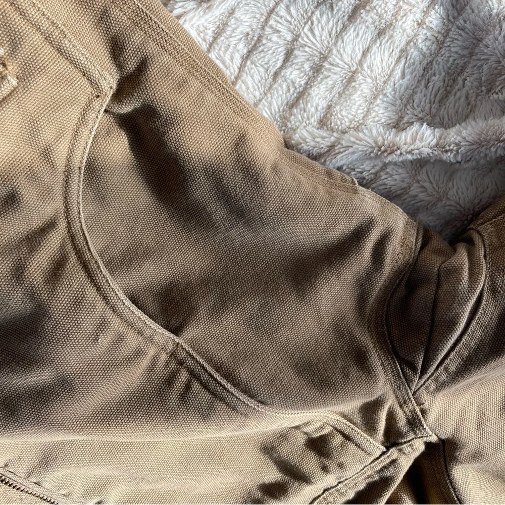 Duluth Trading Co Women’s Tan Firehose Sherpa Lined Jacket - Picture 5 of 10